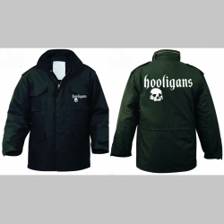 Hooligans - zimn&aacute; bunda M-65 čierna, čiastočne nepremokav&aacute;, zateplen&aacute; odn&iacute;mateľnou &scaron;tepovanou pod&scaron;&iacute;vkou-Thermo Liner pripevnenou gomb&iacute;kmi